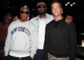Jay-Z, Lebron James and Tom Brady at the 40/40 Club at Fanatics Fest.
