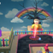 A screenshot from the video game Netflix Minigolf.