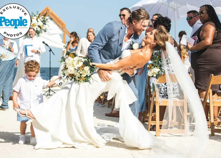 Juliana Mesquita and Scott Deckert's wedding ceremonyCredit: Jannette De Llanos Photography