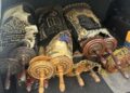 A collection of scrolled parchments.