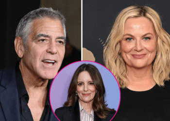 George Clooney exacted his revenge after Tina Fey and Amy Poehler hosted the Golden Globes.MEGA