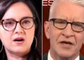 Anderson Cooper, right, is pushing back at the prospect of Bari Weiss, left, becoming his boss at CNN.