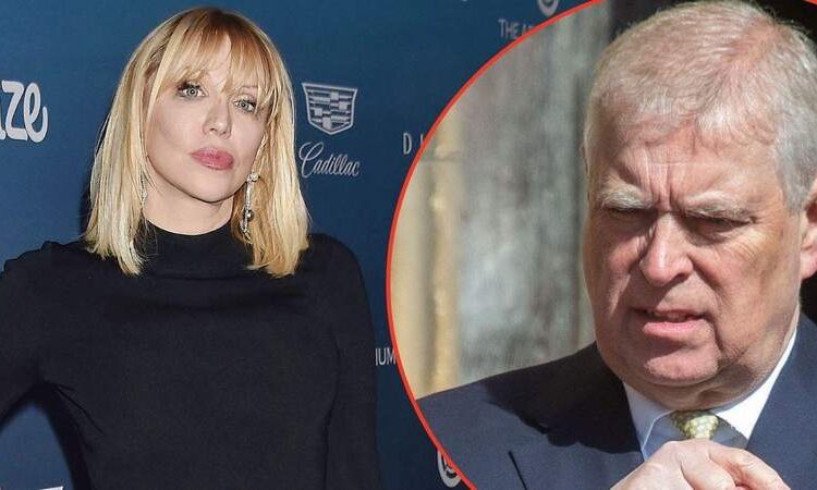 Andrew and Courtney Love allegedly had a cup of tea together at her home.MEGA