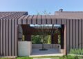The property boasts six bedrooms and six bathrooms, as well as a stables and a full-size tennis court.