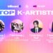 Billboard China, Billboard Korea & Tencent Music K-Artists Winners