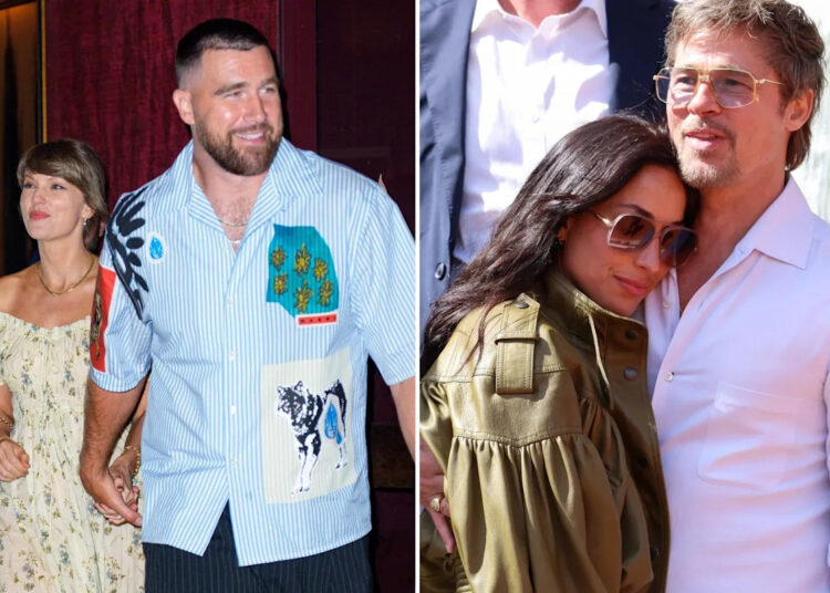 Brad Pitt and Ines de Ramon Go Instagram Official at Taylor Swift's Star-Studded Wedding