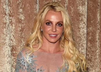 Britney Spears wears sheer dress