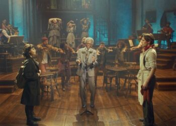 Eva Noblezada, André DeShields and Reeve Carney in a scene from "Hadestown: The Musical." (Photo Bleecker Street and LD Entertainment)