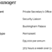 Screening Manager role | Source: ROYAL HOUSEHOLD
