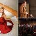 L-R (clockwise): Czech harpist Jana Boušková (Photo courtesy of the artist); Brott Music Festival: Quanto Amore (Photo courtesy of Brott Festival); Les Arts Florissants Baroque ensemble in Koerner Hall, 2025 (Photo courtesy of Toronto Summer Music)
