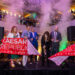 Lisa Vanderpump cuts the ribbon at the Grand Opening of Caesars Republic Lake Tahoe with Karie Hall, Anthony Carano, Gary Carano and Stew Massie. Credit: Caesars Entertainment