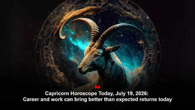 Capricorn Horoscope Today, July 19, 2026: Career and work can bring better than expected returns today