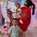 Cardi B with her kids Kulture, Wave and Blossom.Credit: iamcardib/Instagram