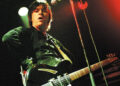 Johnny Marr performs onstage in the Netherlands on March 31, 2003.