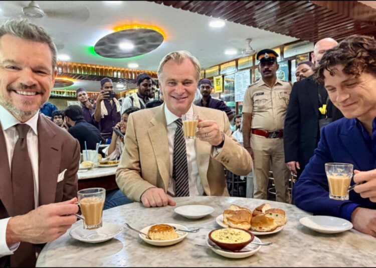 'Chai comes first': Christopher Nolan, Tom Holland, and Matt Damon step out for tea ahead of ‘The Odyssey’ premiere |
