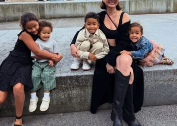 Chrissy Teigen and her children Luna Simone, Wren Alexander, Miles Theodore and Esti Maxine (left to right) in NorwayCredit: chrissyteigen/Instagram