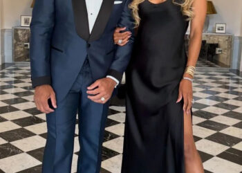 Russell Wilson and Ciara showing off the looks they wore to Taylor Swift and Travis Kelce’s weddingCredit: Ciara/Instagram