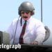 Commander at the wheel: King rides in tank during regiment visit
