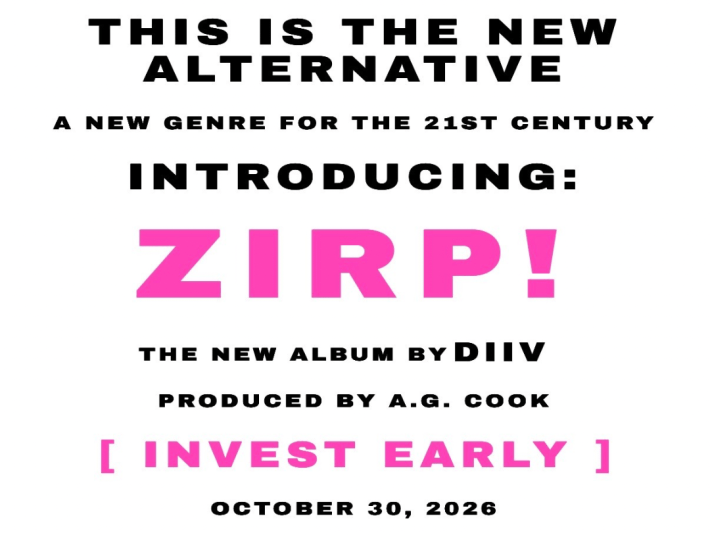 DIIV Announce New A. G. Cook-Produced Album ZIRP!