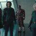 John Walker (Wyatt Russell), Bucky Barnes (Sebastian Stan), Alexei Shostakov (David Harbour), and Yelena Belova (Florence Pugh) in 'Thunderbolts*'Credit: Courtesy of Marvel Studios