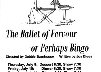 “The Ballet of Fervour or Perhaps Bingo” schedule.