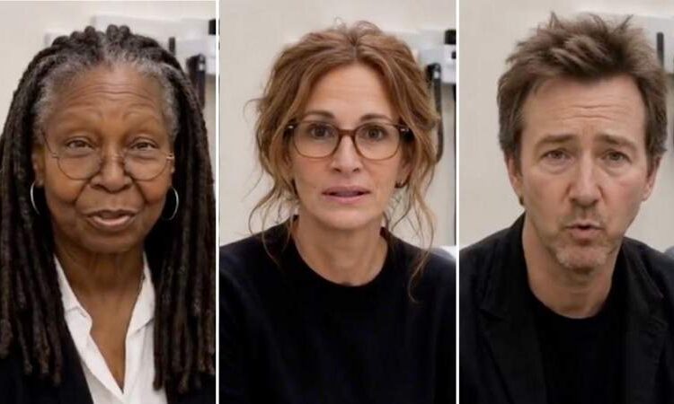 The clip featured fake celebrity likenesses praising his treatment for ‘Trump Derangement Syndrome.’@realDonaldTrump/TRUTH SOCIAL