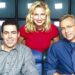 LOVELINE, from left: Adam Carolla, Kris McGaha, Dr. Drew Pinsky, 1996-2000. ph: Paul McCallum / ©MTV / Courtesy Everett Collection