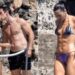 A split image of Dua Lipa and Callum Turner.