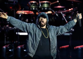 Eminem, Jay-Z join forces on stage at Yankee Stadium in New York