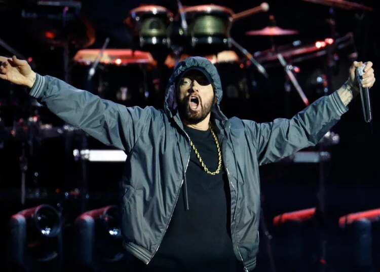Eminem, Jay-Z join forces on stage at Yankee Stadium in New York