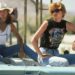 susan sarandon and geena davis in a scene from thelma and louise