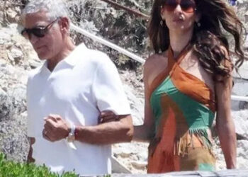 George and Amal Clooney enjoy a luxurious Italian getaway in Capri on July 14.Credit: COBRA TEAM / BACKGRID