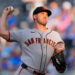 San Francisco Giants starting pitcher Tyler Mahle throws during the first inning of a baseball game against the Kansas City Royals AP Photo/Charlie Riedel