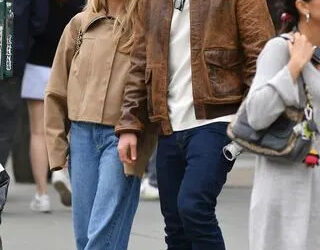 Glen Powell and Michelle Randolph in New York City on March 8, 2026Credit: TheImageDirect.com