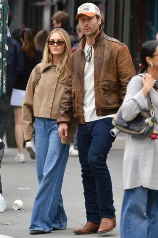 Glen Powell and Michelle Randolph in New York City on March 8, 2026Credit: TheImageDirect.com