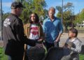 The Duke and Duchess of Sussex take part in the Scar Tree Walk in Melbourne, Victoria, on day three of the royal trip to Australia
