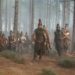 Matt Damon (center) is Odysseus in