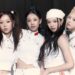 From left are Shin Hye-won, Kuk Cho-rok, Kilala and U, the four newly unveiled 'Side B' members of rookie K-pop girl group OURBIRTHDAY. Courtesy of INNIT Entertainment