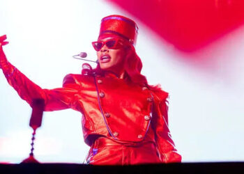 Teyana Taylor is pictured performing live