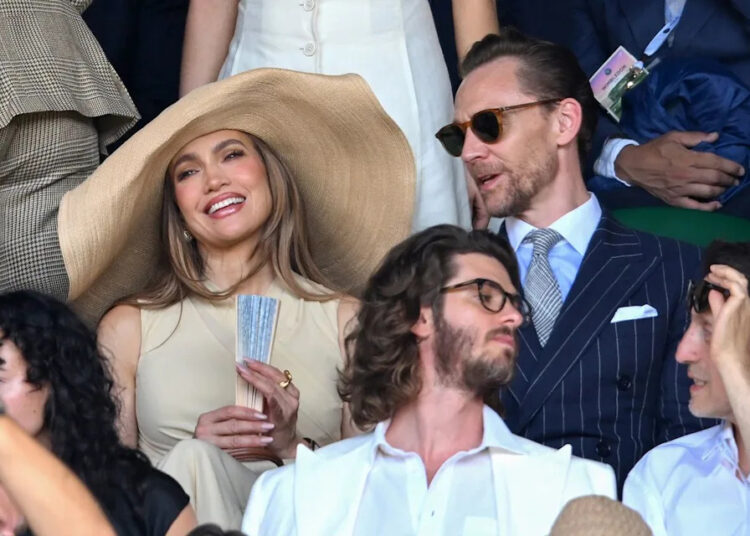 Jennifer Lopez and Tom Hiddleston.Credit: Karwai Tang/WireImage