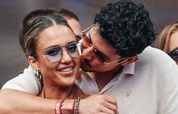 Jessica Alba and Danny Ramirez Get Handsy at US Open Kiss in New Photos