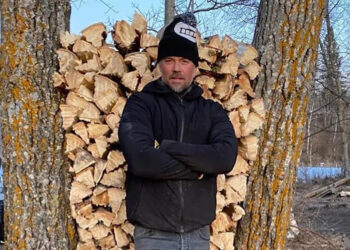 Josh Duhamel poses for a photo in the rural Midwest.Credit: Josh Duhamel/Instagram