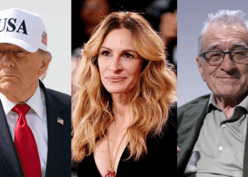 Donald Trump, Julia Roberts and Robert De Niro.