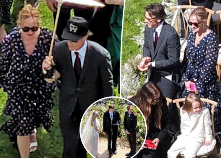 Julia Roberts attends niece Emma's outdoor Idaho wedding to Cody John