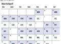 2027 Royals schedule, March/April