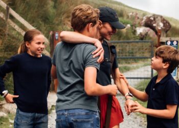 Kate Middleton Shares a Hug With Prince William at the Three Peaks Finish Line