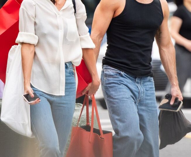 Katie Holmes and new boyfriend Jason Bard Yarmosky are seen enjoying some retail therapy shopping in Midtown on July 22, 2026Credit: INSTARimages