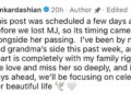 Kim Kardashian’s Instagram commentCredit: Kim Kardashian/Instagram