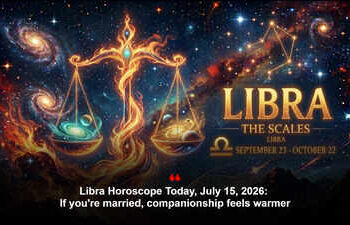 Libra Horoscope Today, July 15, 2026: If you're married, companionship feels warmer