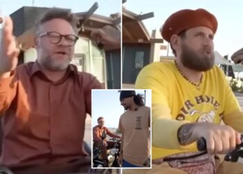 Live-streamer irks Seth Rogen and Jonah Hill while they film The Studio